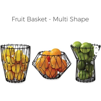 Удивительная Фруктовница металлическая складная ваза для фруктов, хром