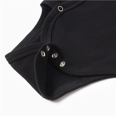 Боди детское MINAKU, рост 86-92 см, чёрное