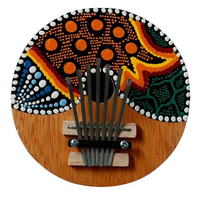 Сувенирный музыкальный инструмент «Калимба круглая» 16×16×8 см