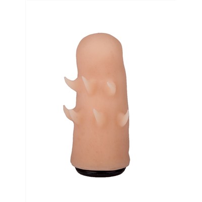 Черный пояс-трусики с двумя телесными насадками Soft-Dolli - 15,7 и 10 см.