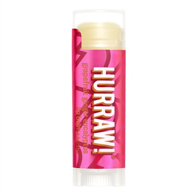 Hurraw! Balm, бальзам для губ, грейпфрут, имбирь, эвкалипт, 4,8 г (0,17 унции)