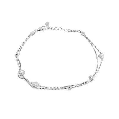 Браслет из серебра без вставки, ТФБ-40