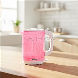 Бытовая техника "Электрический чайник с кружками"в коробке (цвет розовый)