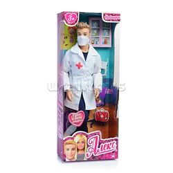 Кукла Алекс 29 см. (врач, руки и ноги сгибаются) в коробке
