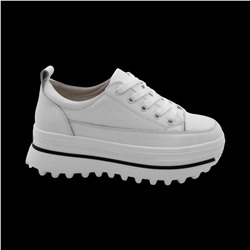 Кроссовки из натуральной кожи MS-S308 белые