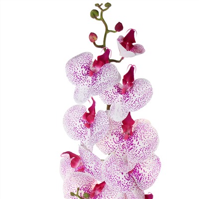Цветок искусственный Орхидея 120 см 9 цветков / 149NA-26 /уп 15/150/ (фуксия в крапинку )