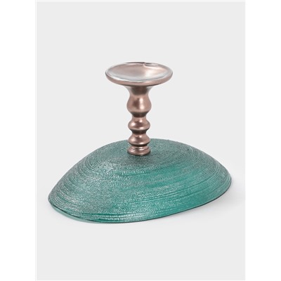 Блюдо сервировочное Inspiration, d=30 см, на ножке, цвет изумрудный