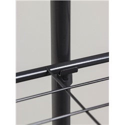 Подставка для цветов Greengo, 5 полок, 44×22×95 см, напольная, металл, тёмно-серая