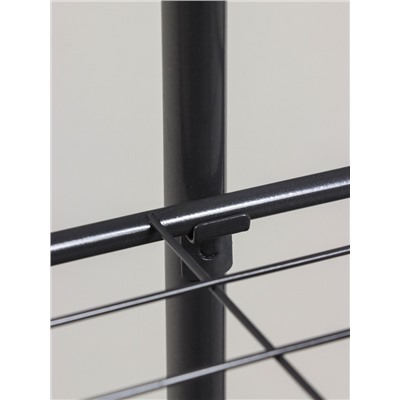 Подставка для цветов Greengo, 5 полок, 44×22×95 см, напольная, металл, тёмно-серая