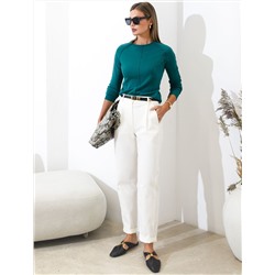 Джемпер тонкой вязки из хлопка с нейлоном