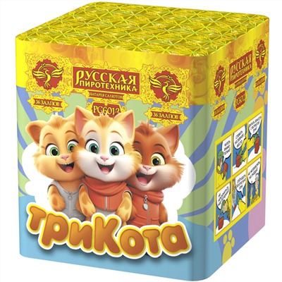 Фейерверк РС6012 Три кота (0,6" х 36)