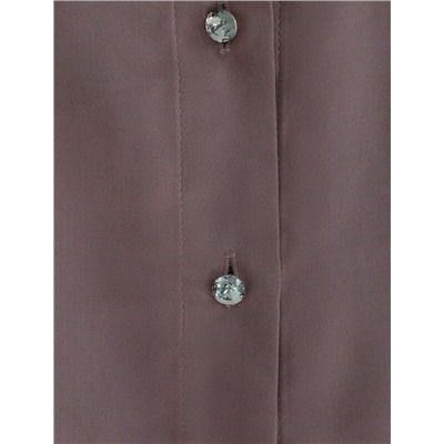 Блузка с короткими рукавами из плотного струящегося сатина