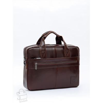 Портфель мужской кожаный 11011Z brown Zinimsk