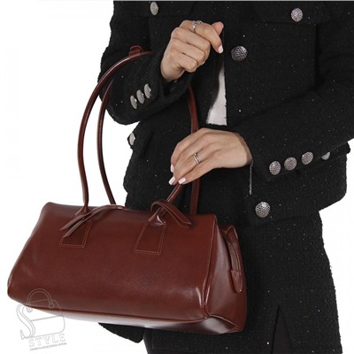 Сумка женская кожаная 5006NN brown Natale Navetta