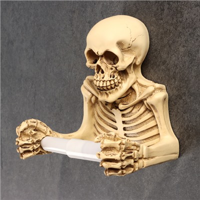 Держатель для туалетной бумаги «Скелет»