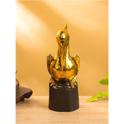 Сувенир интерьерный «Пеликан», 7×7×20 см, дерево, золото