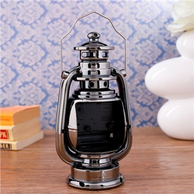 Часы - будильник настольные «Керосинка», дискретный ход, циферблат 6 см, 9×21 см, АА