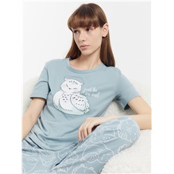 КОМПЛЕКТ ЖЕНСКИЙ (ФУТБОЛКА, БРЮКИ) 592369