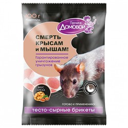 ДОМОВОЙ тесто-брикет сырный орех 100г /24