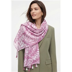 600998 Женский палантин, цвет лиловый