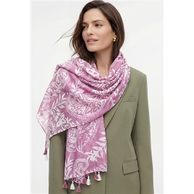 600998 Женский палантин, цвет лиловый