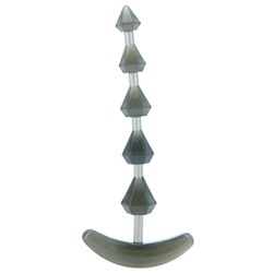 Дымчатая анальная цепочка PLIABLE PROBE - 15 см.