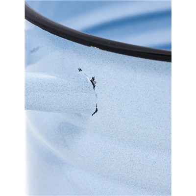 УЦЕНКА Кастрюля, 12 л, цилиндрическая, без крышки, серо-голубая