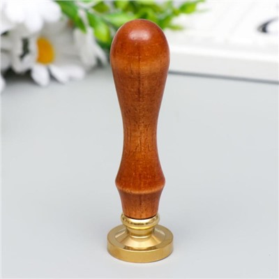 Печать для сургуча с деревянной ручкой «Зелёное дерево», 9×2.5×2.5 см