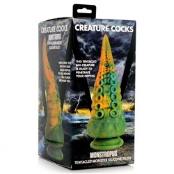 Фантазийный фаллоимитатор в форме щупальца Monstropus Tentacled Monster Silicone Dildo - 21,6 см.