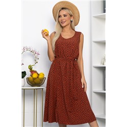 Платье Поцелуй солнца (терракот) П13902-19М