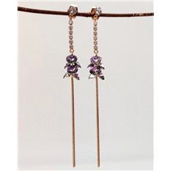 Серьги с кристаллами Swarovski