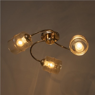 Люстра «Фокс» 3хЕ27 40 Вт золото 50×50×12 см