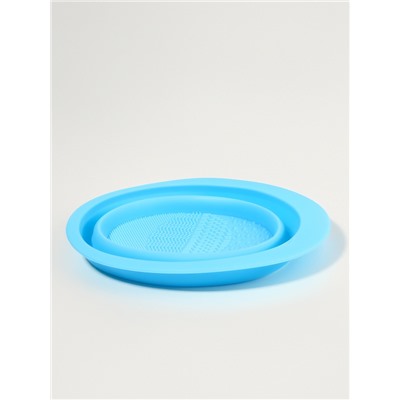 Ванночка - коврик для очистки кистей, 15×11 см, МИКС