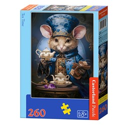 Пазлы 260 "Время чая. Мышь"