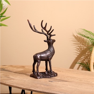 Сувенир «Олень», 17×16×34 см, алюминий