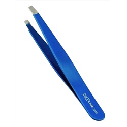 Mertz Пинцет косметический для коррекции бровей скошенный / 227-D, синий, 9 см 236