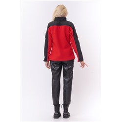 Толстовка женская флис утепленная с нашивками