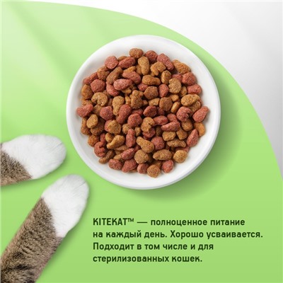 Сухой корм KiteKat «Мясной пир» для кошек, 15 кг