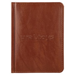 Ежедневник А6, 128л. недатир. "EVERYDAY CHRONICLES - CHOCO" кожзам (коричневый)