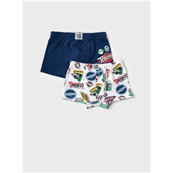 Трусы трикотажные для мальчиков - боксеры, 2 шт в комплекте