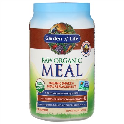 Garden of Life, RAW Organic Meal, Shake & Meal Replacement, Vanilla Spiced Chai, 2 lb 2 oz (907 g)