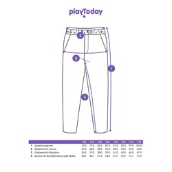 Брюки трикотажные для девочек