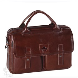 Портфель мужской кожаный 3885Z brown  Zinimsk