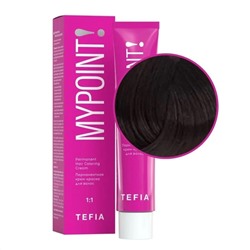 TEFIA Mypoint 4.0 Перманентная крем-краска для волос / Брюнет натуральный, 60 мл 19836
