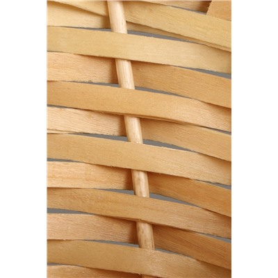 Корзина плетёная для хранения, ива, круглая, цвет натуральный, набор 2 шт.