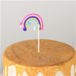 Набор топперов для торта «Радуга», 2 шт., 12.5×5 см
