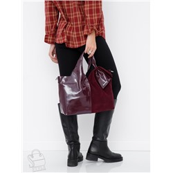 Сумка женская кожаная 98184-3MSS wine red Velina Fabbiano-Safenta в Новосибирске