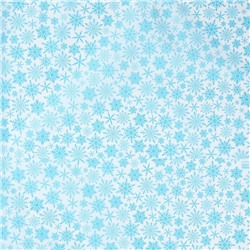 Упаковочная бумага на Новый год тишью «Снежинки», 50×70 см