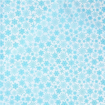 Упаковочная бумага на Новый год тишью «Снежинки», 50×70 см