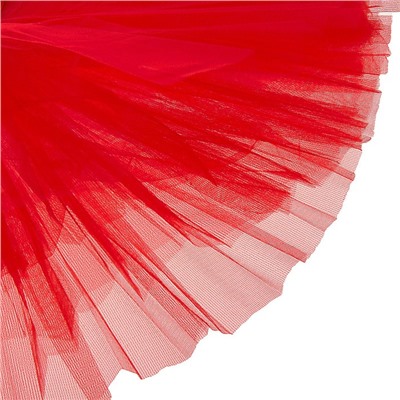 Карнавальный костюм «Зайка с бантиком», ободок, юбка красная, 3-7 лет